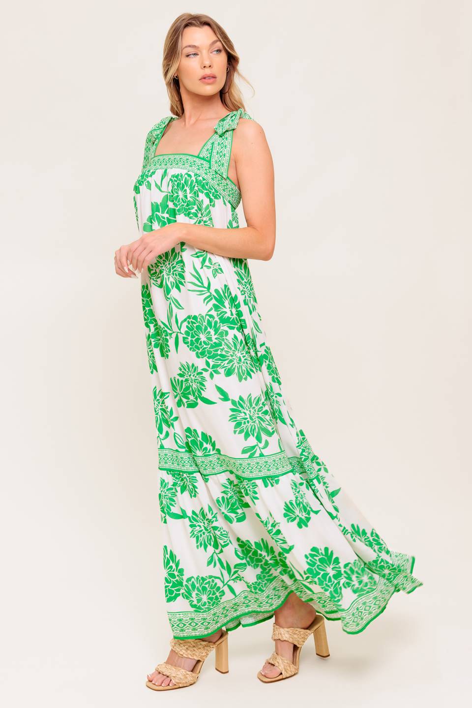 GARDEN TALES WOVEN MAXI DRESS Flying Tomato